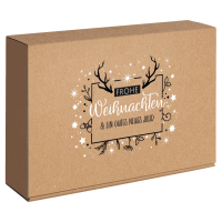 Präsentkarton Frohe Weihnachten 3 x 0,75 l -...