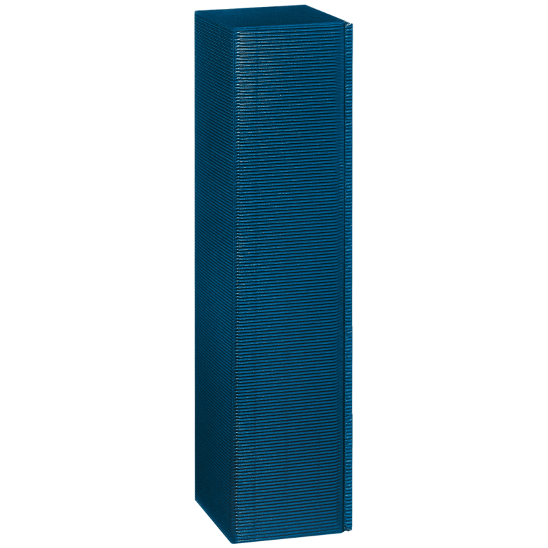 Präsentkarton Saphirblau - stabile & nachhaltige Verpackungslösung aus Wellpappe