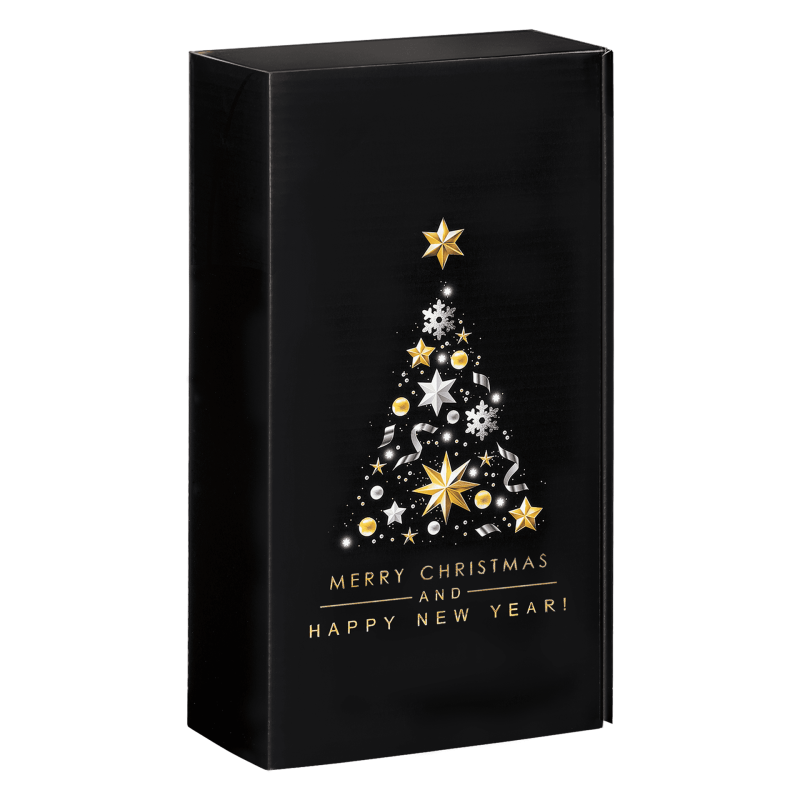 Präsentkarton Best Wishes - stabile & nachhaltige Verpackungslösung aus Wellpappe