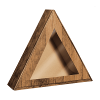 Dreiecksverpackung <Sichtfenster> Vintage - stabile...