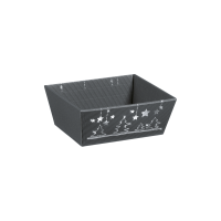 Präsentkorb Viereckig Weihnachtsglanz - stabile...