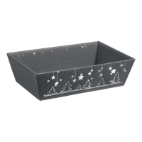 Präsentkorb Viereckig Weihnachtsglanz - stabile...