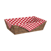 Präsentkorb Viereckig Brotzeit Rot - stabile &...