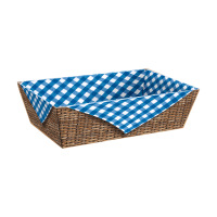 Präsentkorb Viereckig Brotzeit Blau - stabile &...