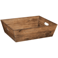 Präsentkorb Viereckig Vintage - stabile &...