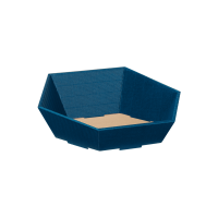 Präsentkorb Sechseckig Saphirblau - stabile &...