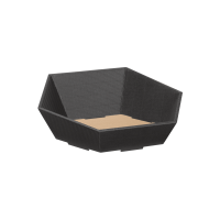 Präsentkorb Sechseckig Anthrazit - stabile &...