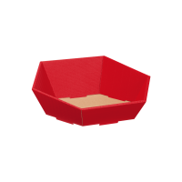 Präsentkorb Sechseckig Rot - stabile &...