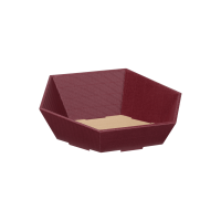 Präsentkorb Sechseckig Aubergine - stabile &...