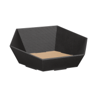 Präsentkorb Sechseckig Anthrazit - stabile &...