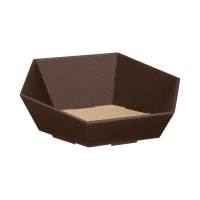 Präsentkorb Sechseckig Braun - stabile &...