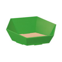 Präsentkorb Sechseckig Hellgrün - stabile &...