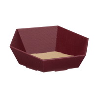 Präsentkorb Sechseckig Aubergine - stabile &...