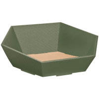 Präsentkorb Sechseckig Oliv - stabile &...