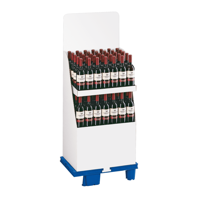 Manteldisplays Weiß I 2 Etagen