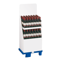 Manteldisplays Weiß I 2 Etagen