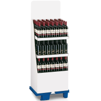 Manteldisplays Weiß I 3 Etagen