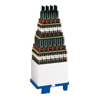 Pyramidendisplays Weiß