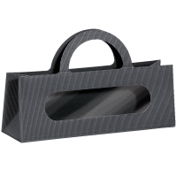 Tragetasche Anthrazit - stabile Präsentverpackung...