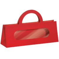 Tragetasche Rot - stabile Präsentverpackung mit...