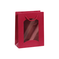 Geschenktüte Boxbeutel Bordeaux - stabile...