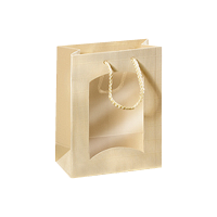 Geschenktüte Boxbeutel Gold - stabile...