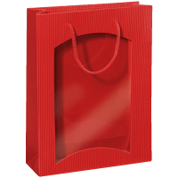 Geschenktüte Rot - stabile Präsentverpackung...