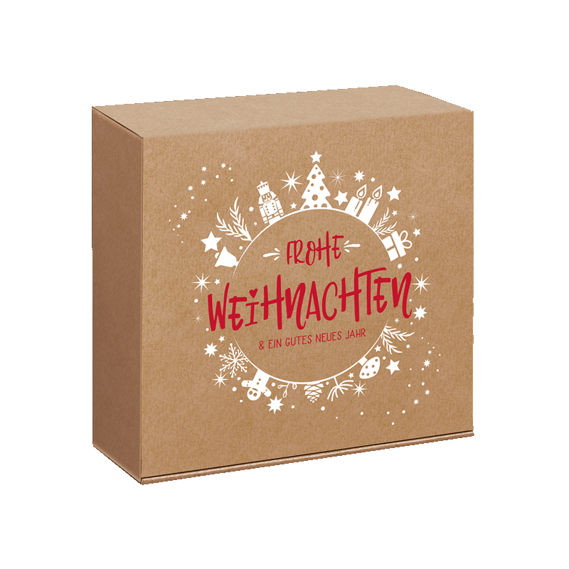 Geschenkbox Christmas Joy mittel - Festliches Design & Hochwertige Verarbeitung