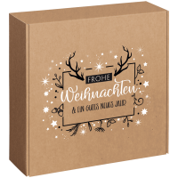 Geschenkbox Frohe Weihnachten - stabile & nachhaltige...