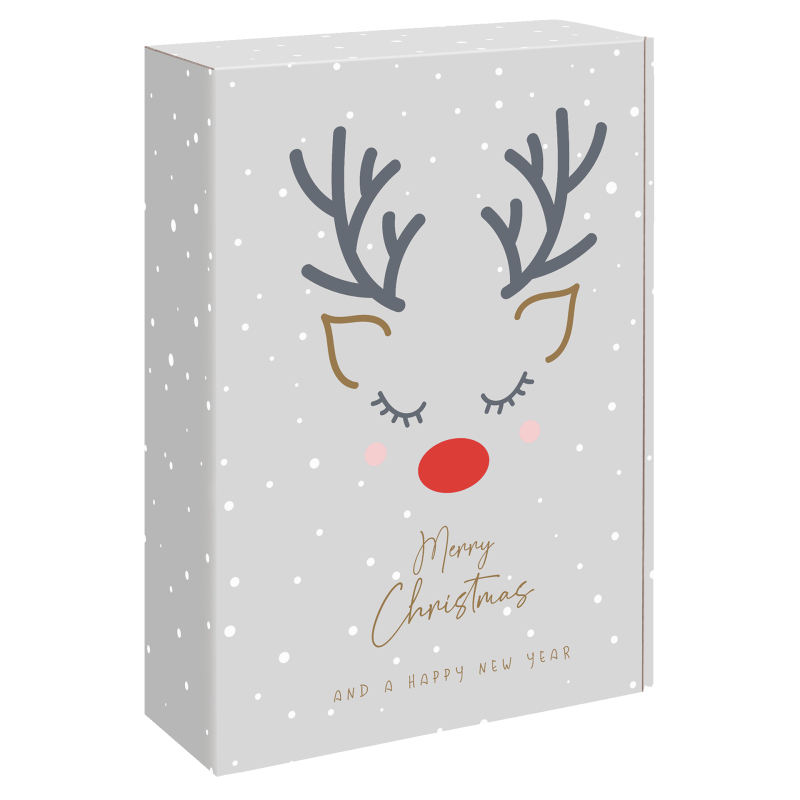 Präsentkarton Red Nose - stabile & nachhaltige Verpackungslösung aus Wellpappe