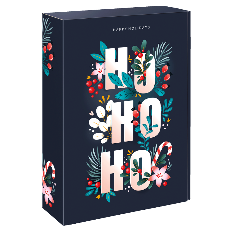 Präsentkarton Hohoho - stabile & nachhaltige Verpackungslösung aus Wellpappe