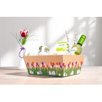 Präsentkörbe viereckig Frühlingsnest I klein I 198x148x95 mm