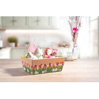 Präsentkörbe viereckig Frühlingsnest I klein I 198x148x95 mm