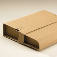 Wrap-around packaging center with safety tabs 230x162x-80 mm (DIN C5)