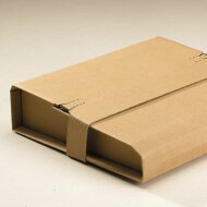 Wrap-around packaging center with safety tabs 300x220x-95 mm (DIN A4)