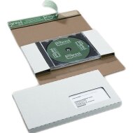 CD-Jewelcase-Briefe weiß 225x125x12 mm (DIN lang/Fenster links)