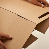 Shipping boxes with height groove 310x230x100-160 mm (DIN A4+)