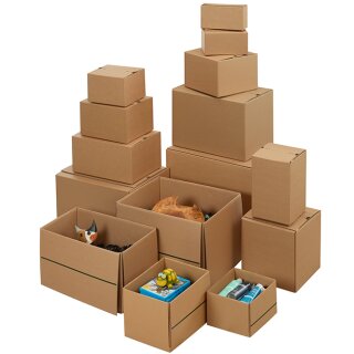 SuperFlap single-wave shipping boxes 235x205x120 mm