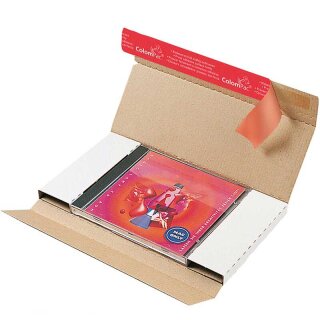 CD jewel case envelopes white 225x125x12 mm (DIN long/without window)