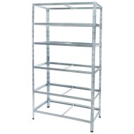 Galvanized metal heavy duty shelving 2200x900x600 mm - 6...