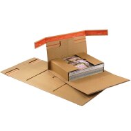 Wickelverpackungen Center mit Sicherungslaschen 310x220x-92 mm (DIN A4)