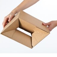 Automatic bottom boxes with tear perforation 230x160x125 mm (DIN A5+)
