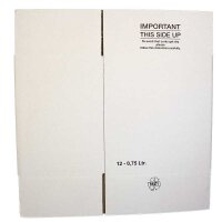 Export bottle cartons without compartments | 12 bottles 0,75 l | 320x240x330 mm