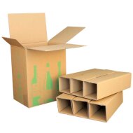 ECOLINE bottle cartons | 6 bottles 0.75 L | 305x212x368mm