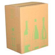 ECOLINE bottle cartons | 6 bottles 0.75 L | 305x212x368mm