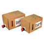 Labels for bag-in-box custom printed 74x105 mm (DIN A7) paper white