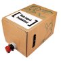 Labels for bag-in-box custom printed 74x105 mm (DIN A7) foil white