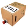 Labels for bag-in-box custom printed 74x105 mm (DIN A7) transparent foil