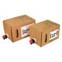 Labels for bag-in-box custom printed 105x148 mm (DIN A6) transparent film