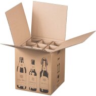 Shipping cartons BEER | 9 bottles 0.33 - 0.5 l | 265x255x288 mm